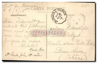 Dauphiné - Le Vercors - Trasa Grands-Goulets — E. R. n°1043 — Rewers
