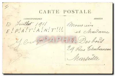 Grande Goulets - Mosty i tunele. Strona Baraques — G. Artige fils, wydawca - Aubenas, nr 3037 — Rewers