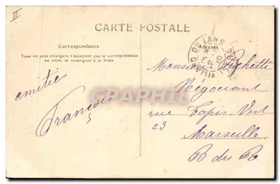 Małe Goulets — Wjazdowy tunel — C. Artige fils, wydawca, Aubenas (Ardèche) — Rewers