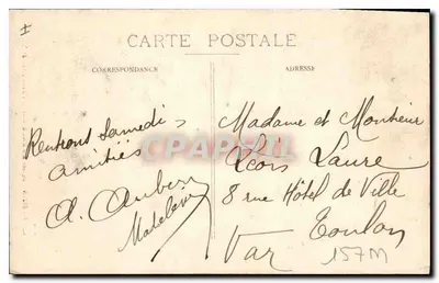 Dijon - Plac Książąt i Wieża Urzędu Miejskiego — wydawca R.S. n°9 — Rewers