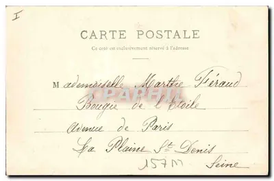 Dijon — Odrzut Napoleona, autor Rude — wyd. Aubert, 10, rue de la Liberté, Dijon — Rewers