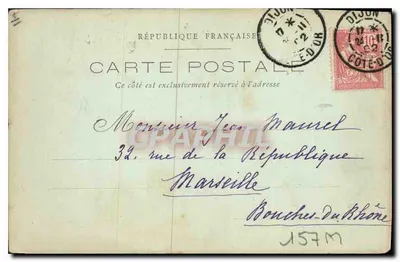 Obudzenie Napoleona I — Park Fixin, blisko Dijon — wydawca Rayer-Gérard & L. Bertrand — Rewers