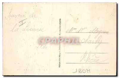 La Louvesc (Ardèche), wzn. 1050 m. — Ogólny widok — Znane peregrynacje do Świętego Régisa — Rewers
