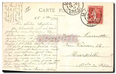 Lalouvesc — Vue générale prise du Bois des Elégants — Phototypie C. Paillher, Lyon — Verso
