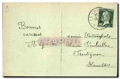 La Louvesc (Ardèche) — Vue prise du Boulevard des Élégants un jour d'hiver — Éditions Marguerite-Bey — Verso