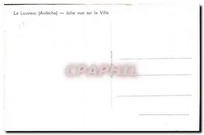 La Louvesc (Ardèche) — Bonita vista de la Ciudad — Pim — Reverso