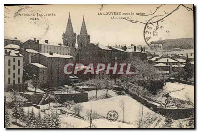 La Louvesg sous la neige — (Alt. 1050 m.) — L'Ardeche Illustrée n° 5818