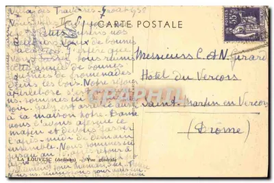 La Louvesc (Ardeche) — Visão geral — Editor: Fot. Macon — Verso