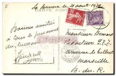 La Louvesc (Ardèche), wys. 1050 m. — Widok panoramiczny — Léon Margerit — Rewers