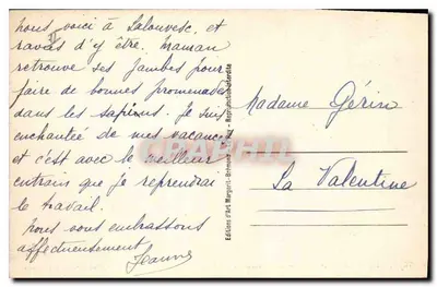 La Louvesc (Ardèche) — O Boulevard dos Elegantes e a Cidade - Rua de Lamastre e St-Félicien — Verso