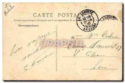 La Louvesc - Widok na bazylikę — Fototypia D. Pailler, Lyon, nr 37 — Rewers