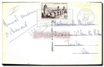 La Louvesc - Ardèche — vista geral — Edições A. Roche — Verso