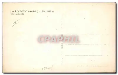 La Louvesc (Ardèche) — Vista Geral — Combiér Imprimeur — Verso