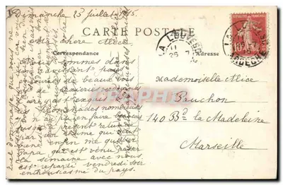 La Louvesc - Algemene uitzicht en de Mont Chaix (1200m hoogte) — onbekende uitgever, n° 59 — Achterkant