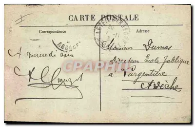 O Gerblier-des Jonces (Aspecte Noroeste) — Curiosa Montanha fonolítica de 150 m de altura — Chalet-Hotel do Touring-Club da França — Os Montes Cévennes Ilustrados n°433 — Verso