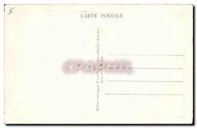 Gerbier dos Joncs (Ardèche) — primeiro fio d'água do rio Loire jorrando no tanque da Fazenda — n° 122 — Verso