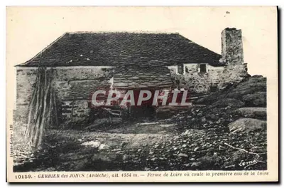 Gerbier-des-Joncs (Ardèche) — Fazenda da Loire onde corre a primeira água da Loire — editor Lemaire, n° 10159