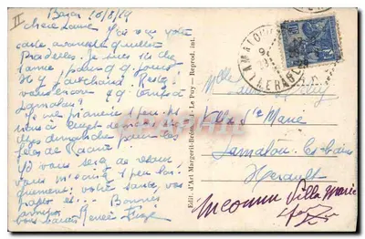 Le Gerbier des Joncs (Ardèche) — Chalet-Hotel Touring-Club Francji i farma Loire — wydawca M. B. Le Puy — Rewers