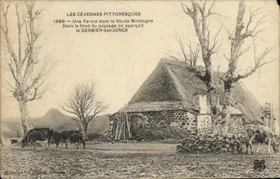 Les Cévennes pittoresques — Une ferme dans la Haute Montagne, le Gerbier-des-Joncs — G. Arthes fils, éditeur, Aubenas (Ardèche)