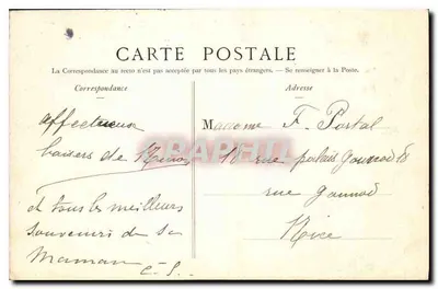 Las Boulogne — Jezioro zamku Longchamps — n°227, wydawca P. Marquet — Rewers