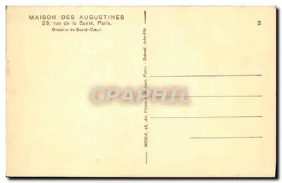 Oratório das Augustinas — Paris — Mona — Verso