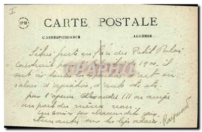 Parigi — Grand Palais — Craphil — Verso