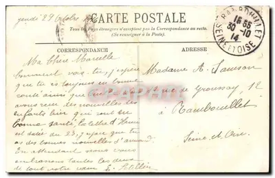 Paris - Place de la Concorde und die Seine — LL. n°710 — Rückseite