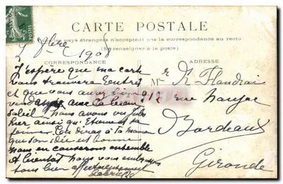 PARIS - Kort Carrousel — widok z Louvru — wydawca anonimowy — Rewers