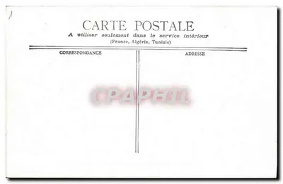 Paryż — Rada Stanu, plac Pałacu Rogów — Karta pocztowa — Rewers