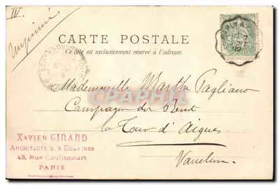 Parigi - Hotel de Ville de la Ville de Versailles — editore Bernard, Parigi, n° 777 — Verso