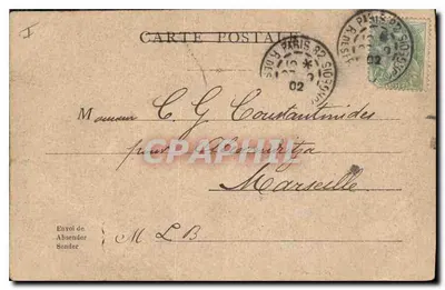 Paris — O Palácio de Justiça — L.B. n° 27/g-02 — Verso
