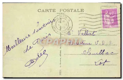 Paris — Fontaine Carpeaux, dita da Observatório — J.H. editor — Verso