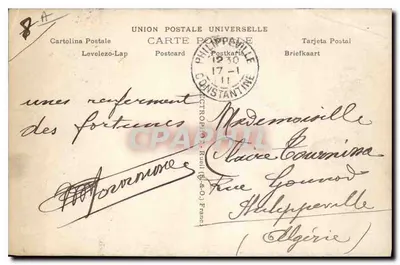 Paris—Les Tuileries — vue aérienne du jardin et du palais, éditeur 'Postes' n°205 — Rewers
