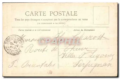 PARIS — Relógio do Palácio da Justiça — Col. POSTES — Verso