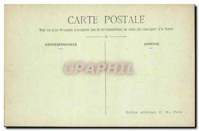 Paris — O Rond-Point dos Campos-Élisée — C.M. n°119 — Verso