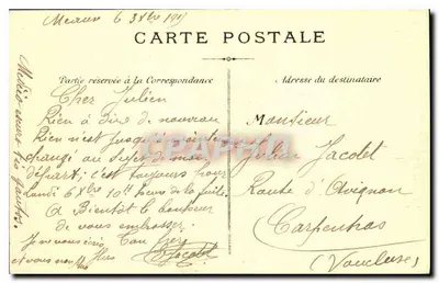 Paryż — Ogólny widok Louwru — Wydawca nieznany, numer serii nie widoczny — Rewers