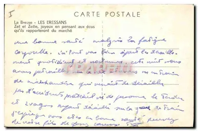 La Bresse - Les Bressans — Zet e Zette, felizes pensando nos moedos que levarão do mercado — Verso