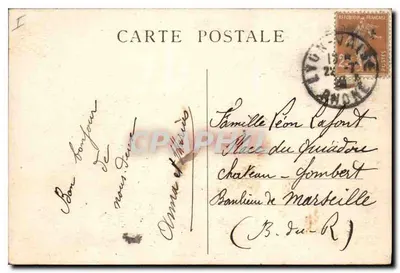 Fontanna Bartholdi — Lyon — wydanie Lyon Illustré, nr 21 — Rewers
