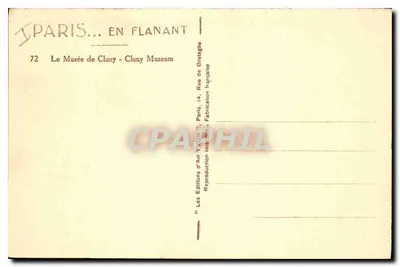 Muzeum Cluny — Paryż — Wydawnictwo Art Yvon — Rewers