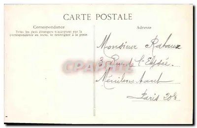 PARIS — Montmartre — O Sagrado Coração — Editor E.D. n°4014 — Verso