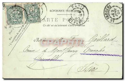 Parijs — De Avenue des Champs-Élysées en de Paarden van Marly — LL — Achterkant