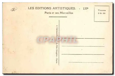 Paris — La Place de la Concorde, les Fontaines — LIP — Verso