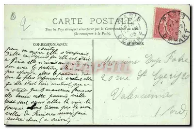 Paris — L’Odéon — LL. — n° 612 — Verso