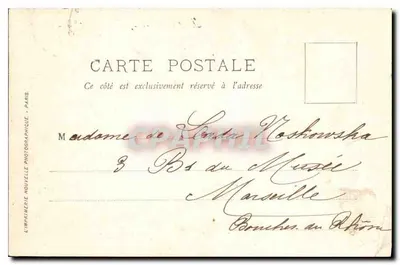 Paris — O Arco do Triunfo do Carrousel — LL. — Simpatias Distantes — Verso