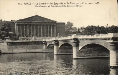 Paris — A Câmara dos Deputados e o Ponte da Concórdia — LIP