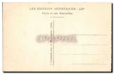 Paris — A Câmara dos Deputados e o Ponte da Concórdia — LIP — Verso