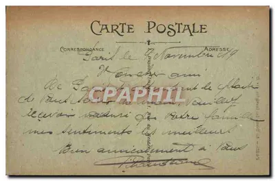Paris — Le Dôme des Invalides — L. D. — Verso