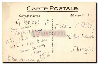 Paris. Notre-Dame — LL. — Lévy et Neurden Rénes, 127 — Verso