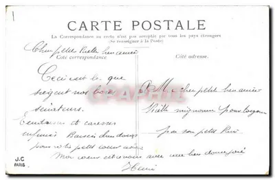 PARIS — Il Giardino del Luxembourg — editore J.C. Paris — Verso