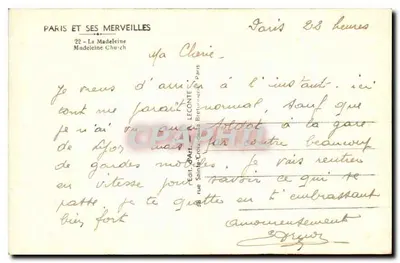 Il Panthéon — Parigi — Editore: Parigi e le sue Meraviglie, n° 22 — Verso